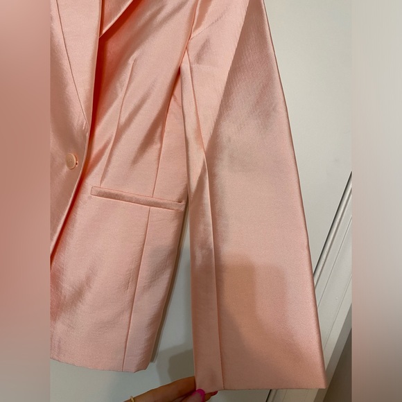 MAJE Vasila Double-breasted Satin Blazer in Pink Size 36 - Picture 7 of 16